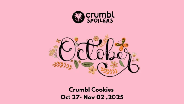 Crumbl Cookies Flavors of week Oct 27-Nov 02, 2025