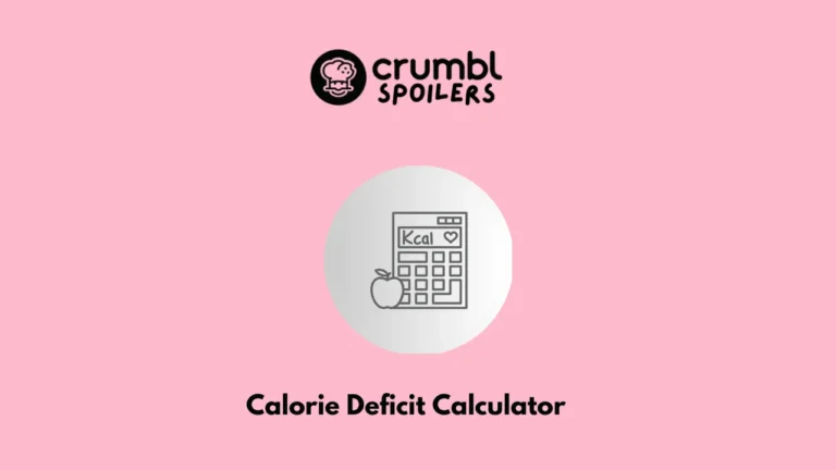 Calorie Deficit Calculator